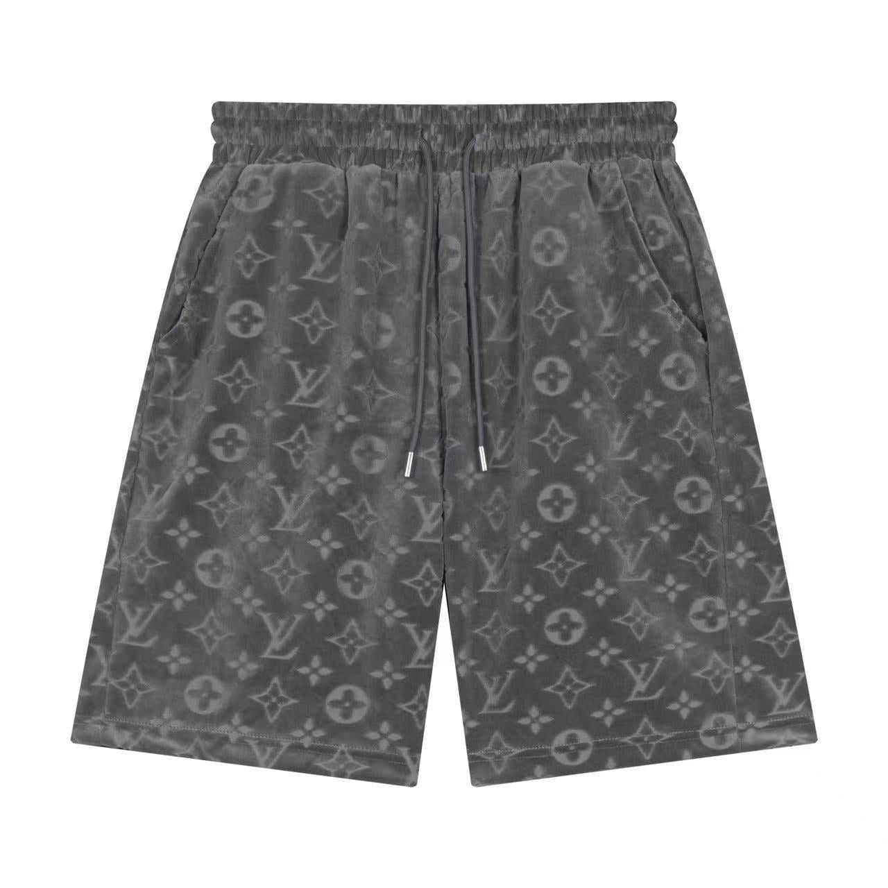 250212 New soft jacquard velvet shorts