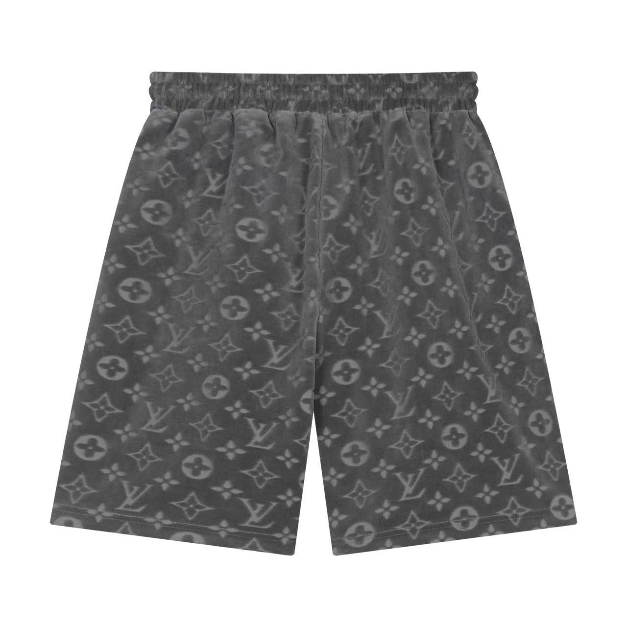 250212 New soft jacquard velvet shorts