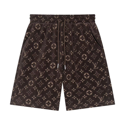 250212 New soft jacquard velvet shorts