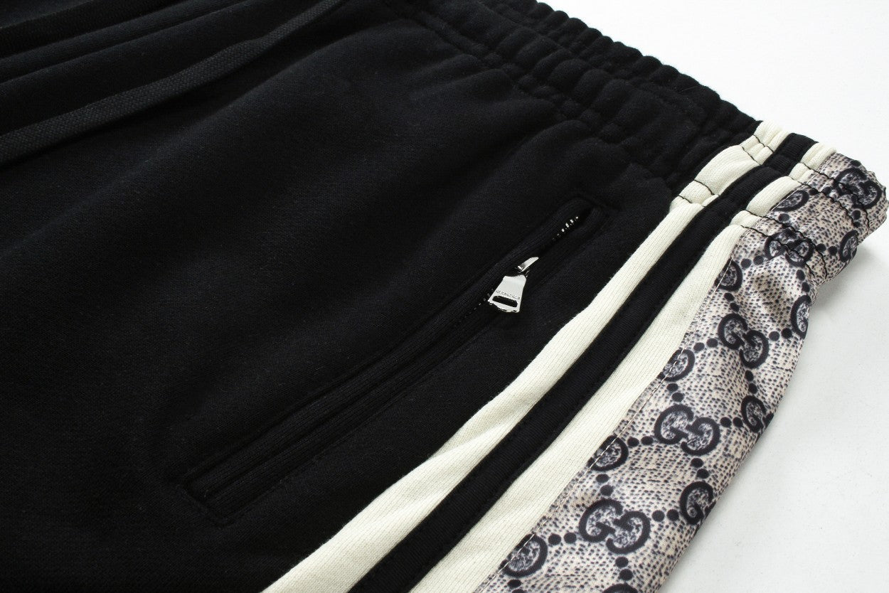 250212 Classic ribbon patchwork knitted cotton shorts