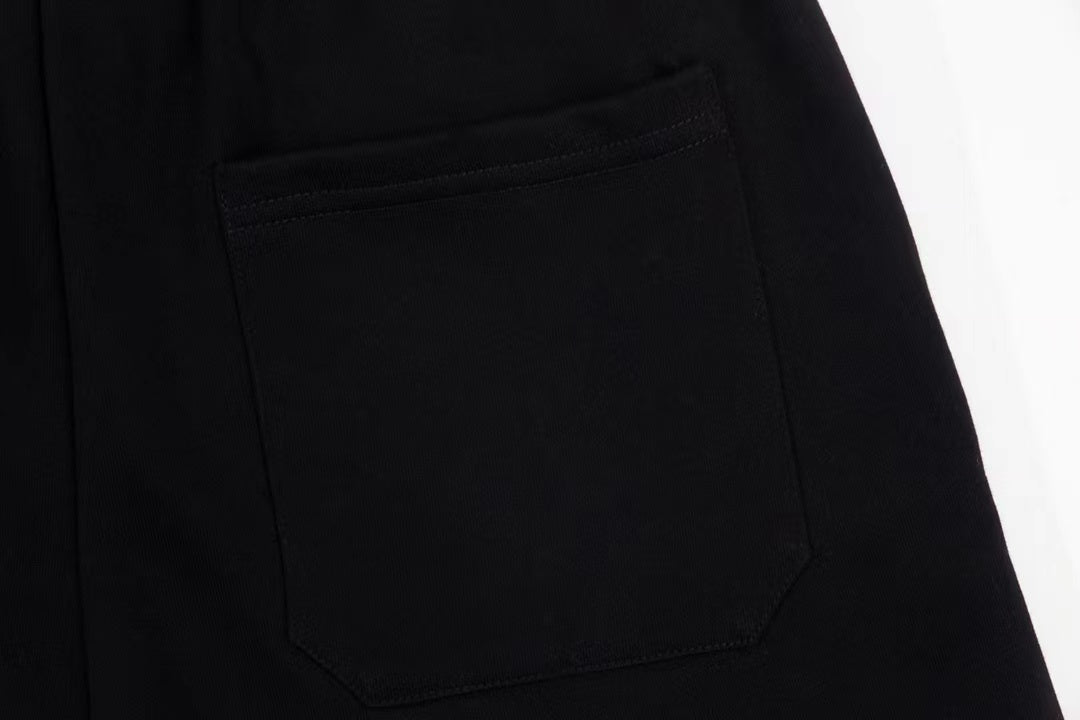 250212 Classic simple three-dimensional embroidered cotton shorts