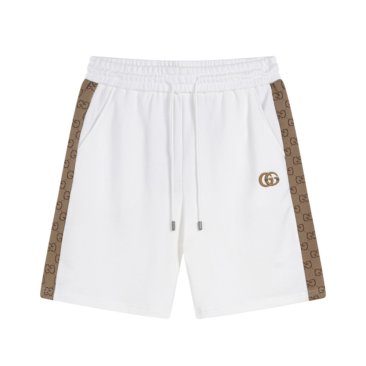 250212 Classic simple three-dimensional embroidered cotton shorts