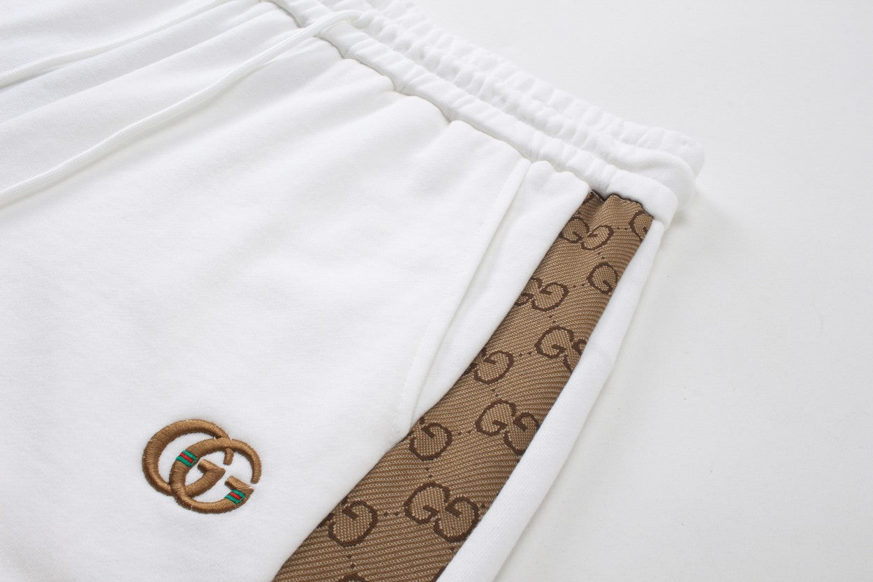 250212 Classic simple three-dimensional embroidered cotton shorts