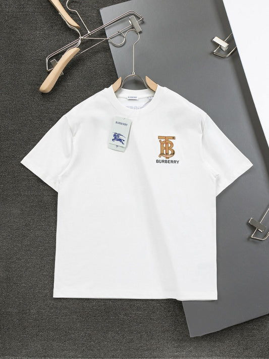 250212 New high quality monogram embroidered T-shirt