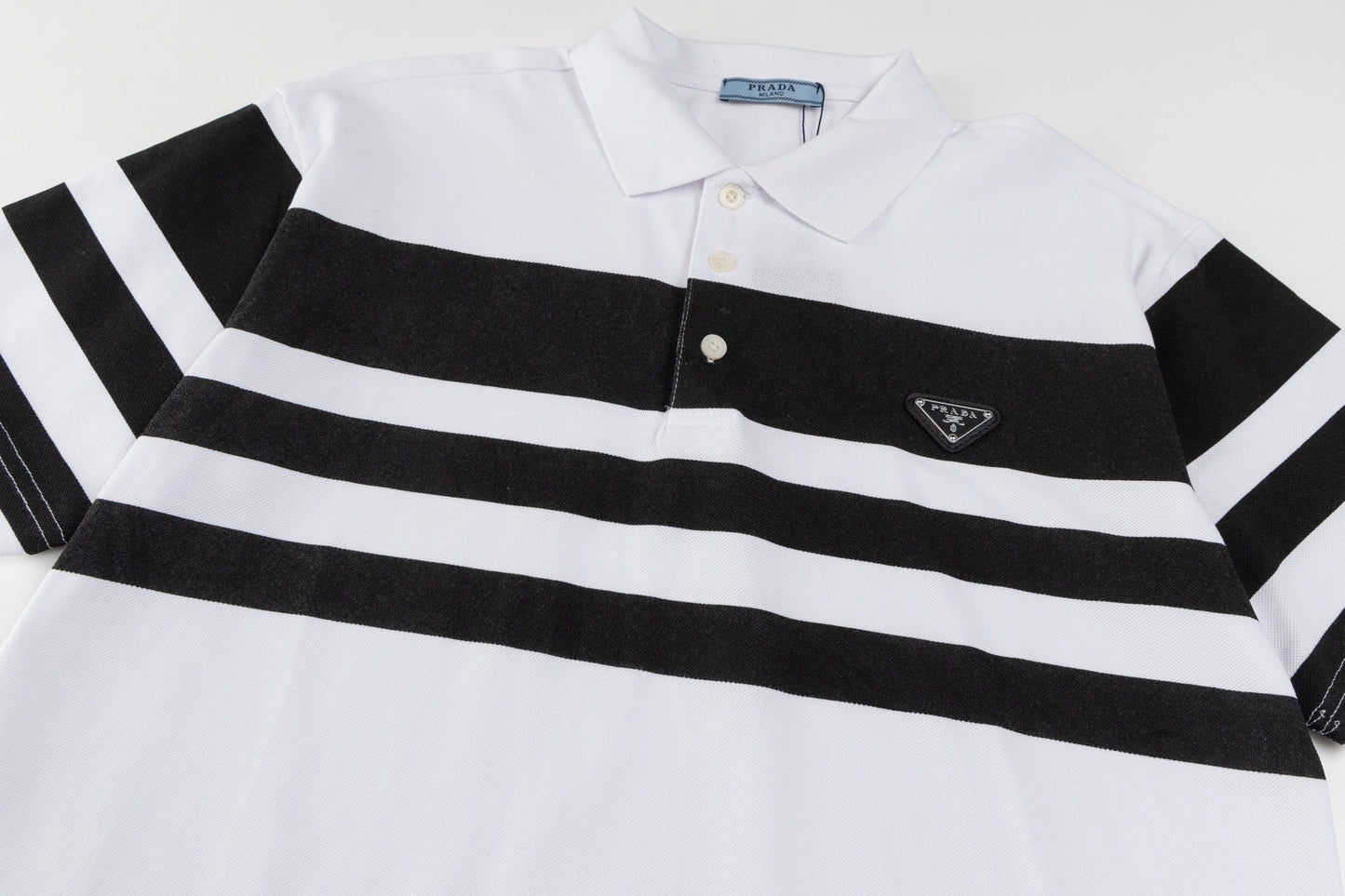 250218 New striped metal polo shirt