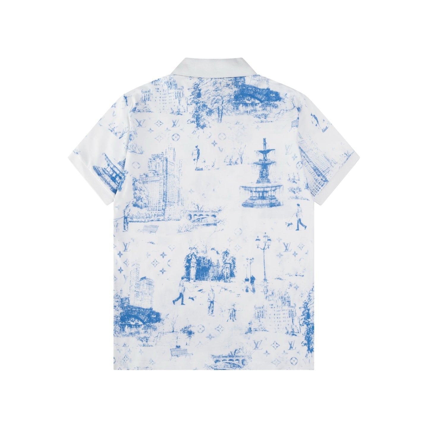 250218 New street view big print polo shirt