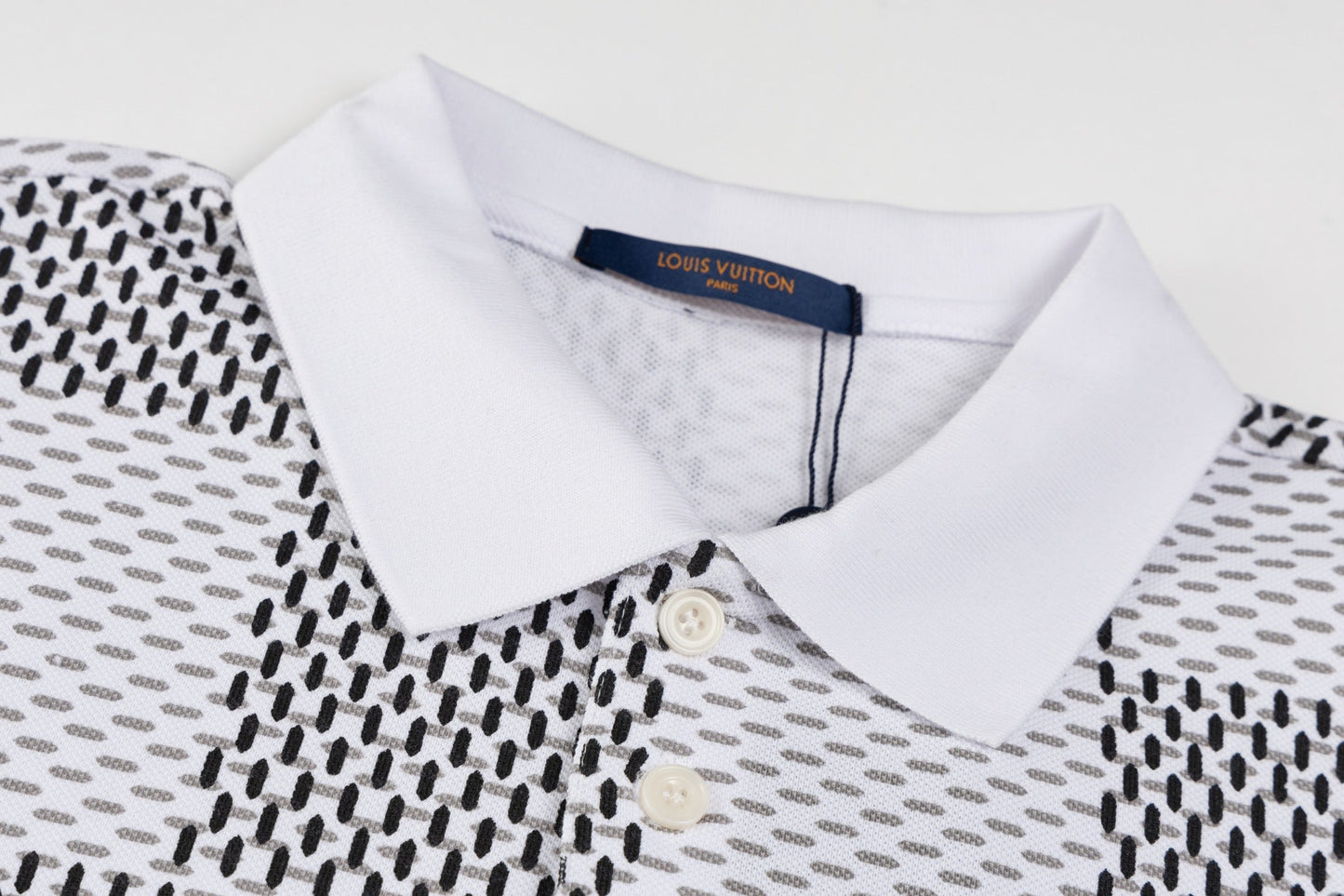 250218 New checkerboard texture polo shirt