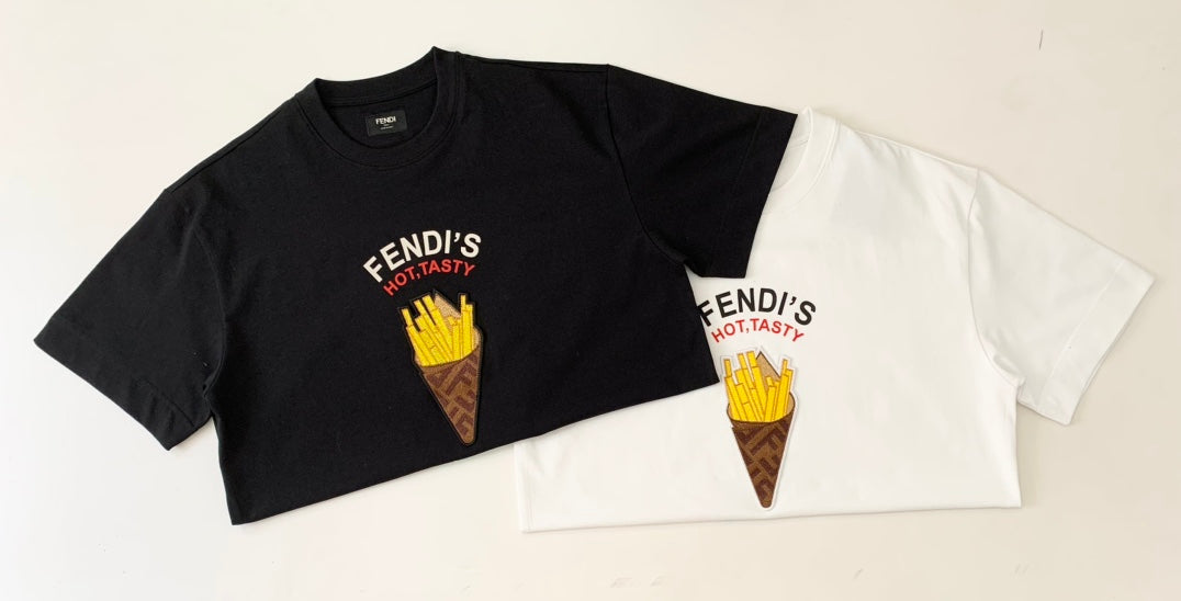 250218 New ice cream printed heavy T-shirt