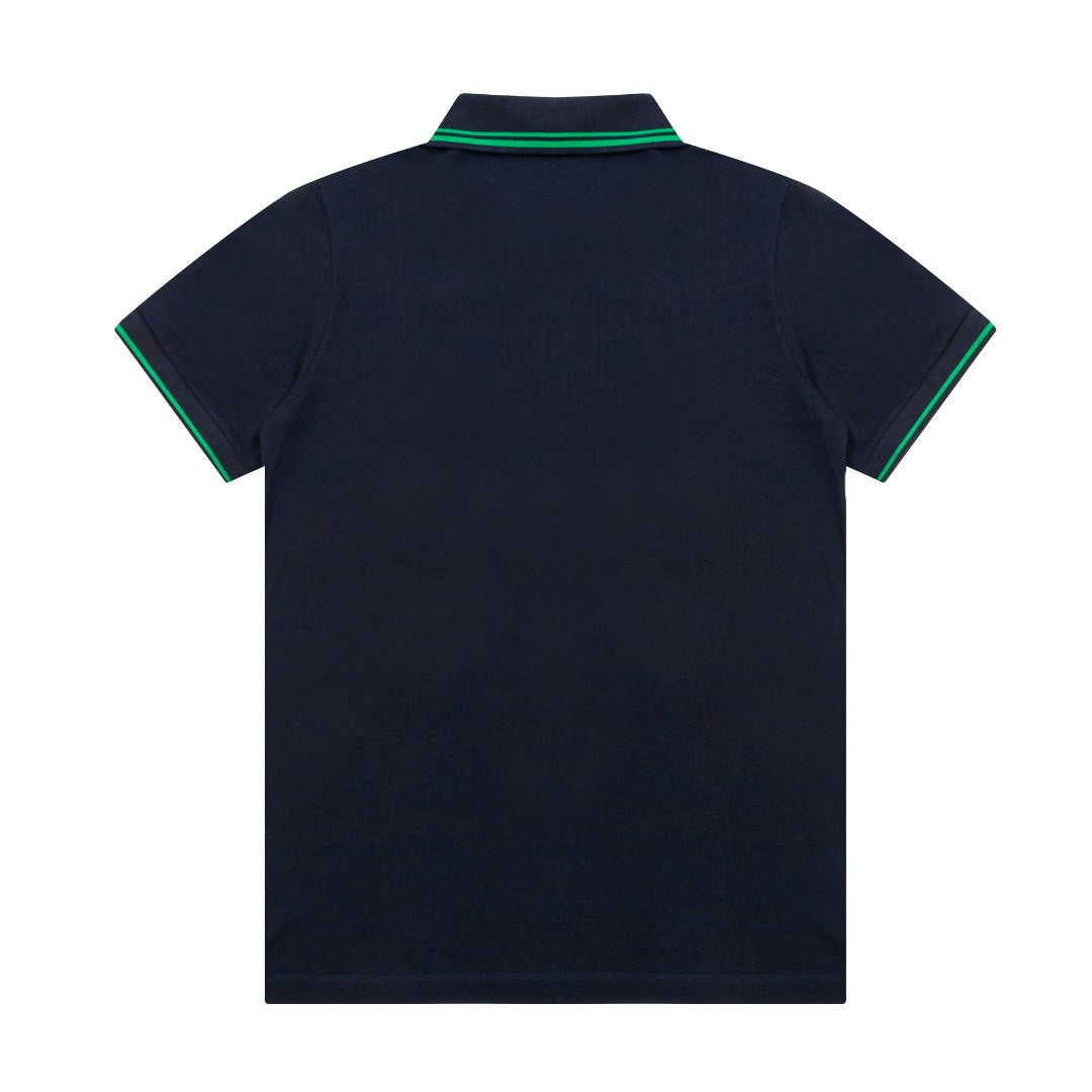 250218 Top quality classic embroidered pocket polo shirt