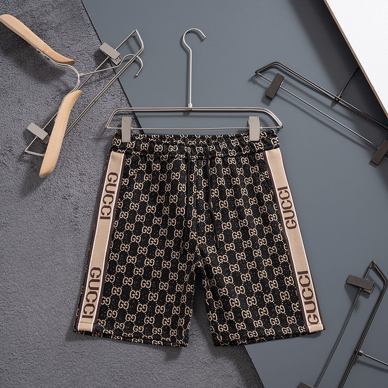 250224 New high quality jacquard knit stretch shorts