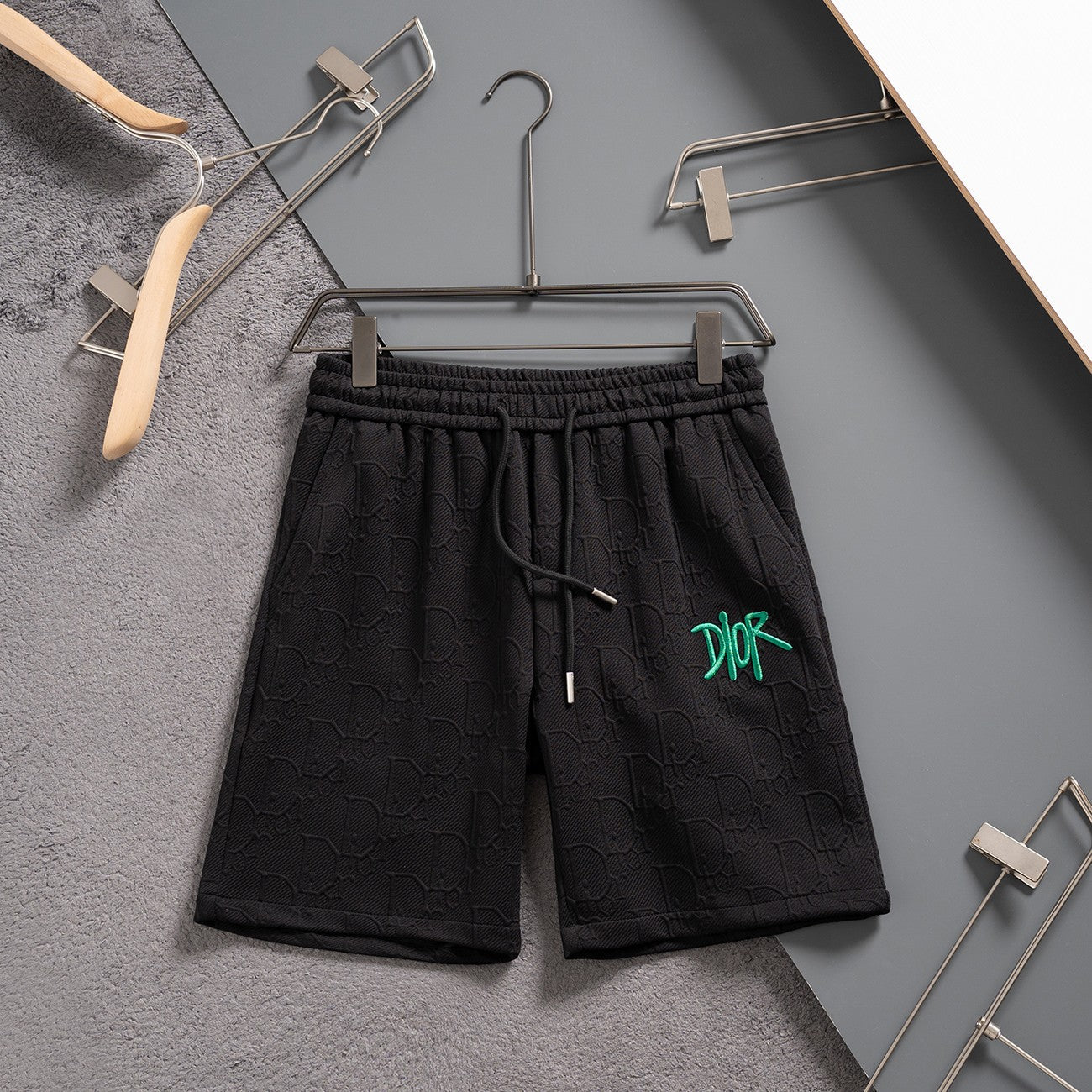 250224 New high quality jacquard knit stretch shorts