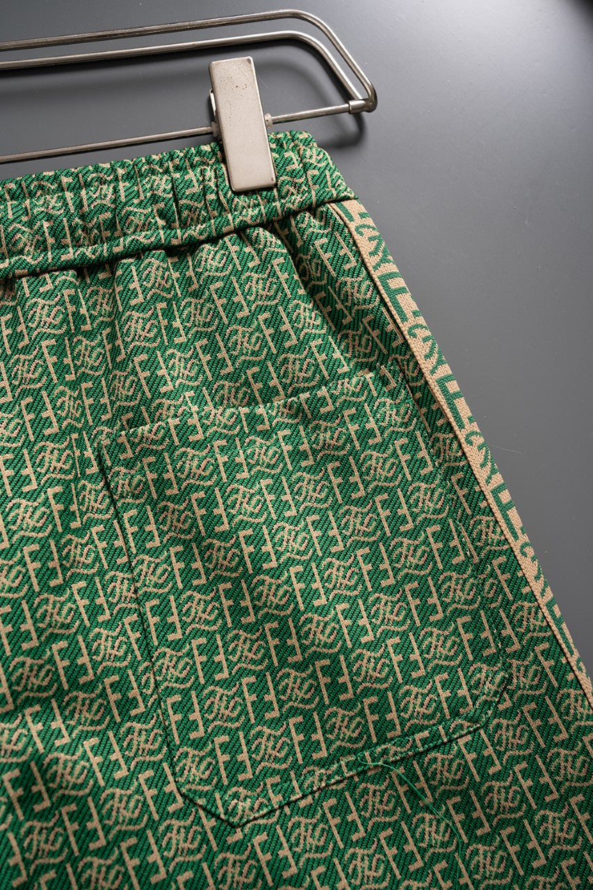 250224 New high quality jacquard knit stretch shorts