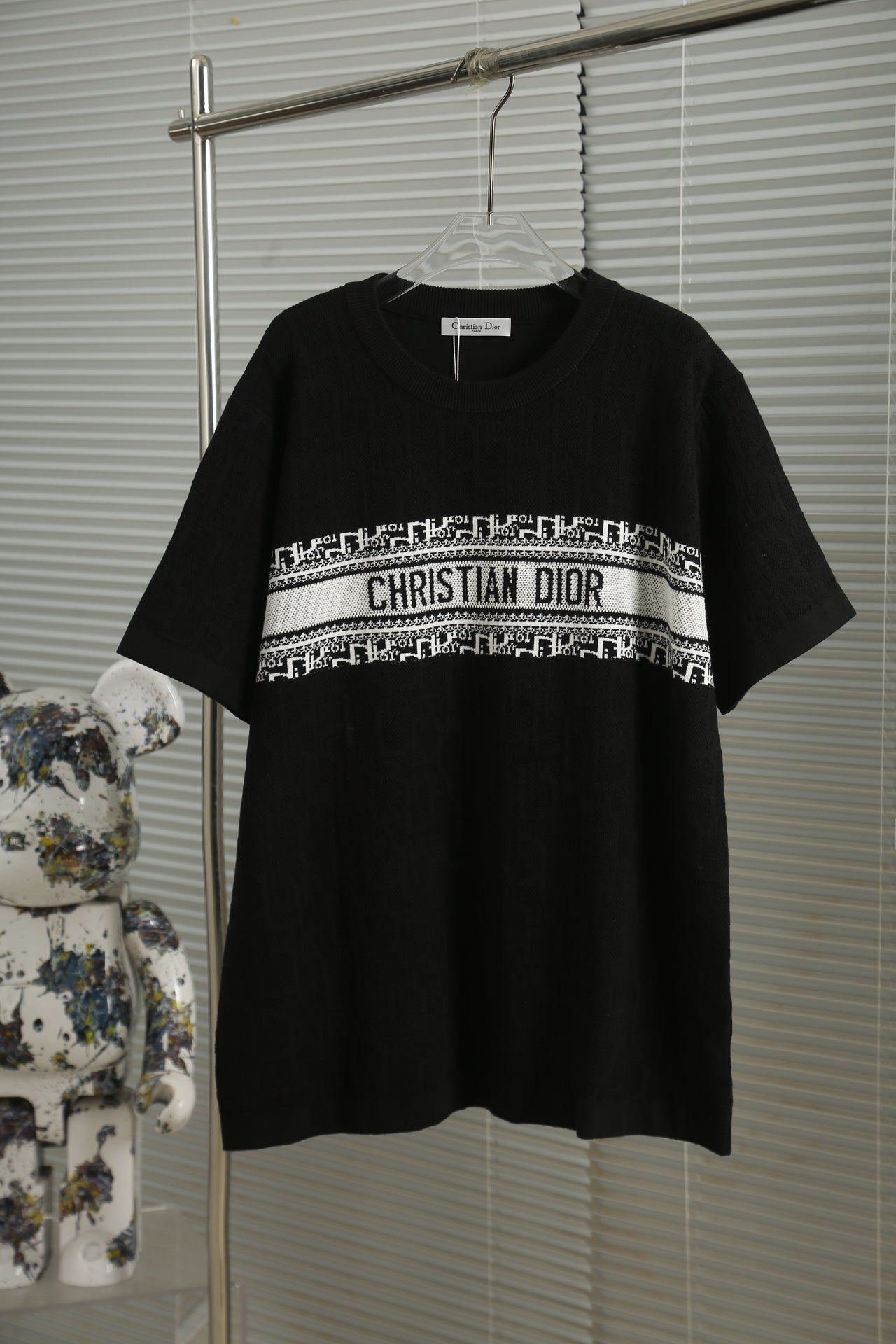 240224 New high quality dark woven T-shirts