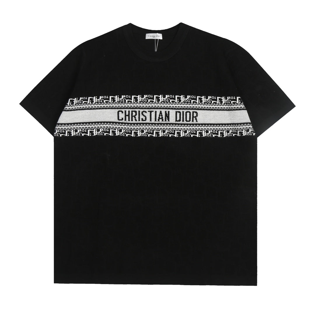 240224 New high quality dark woven T-shirts