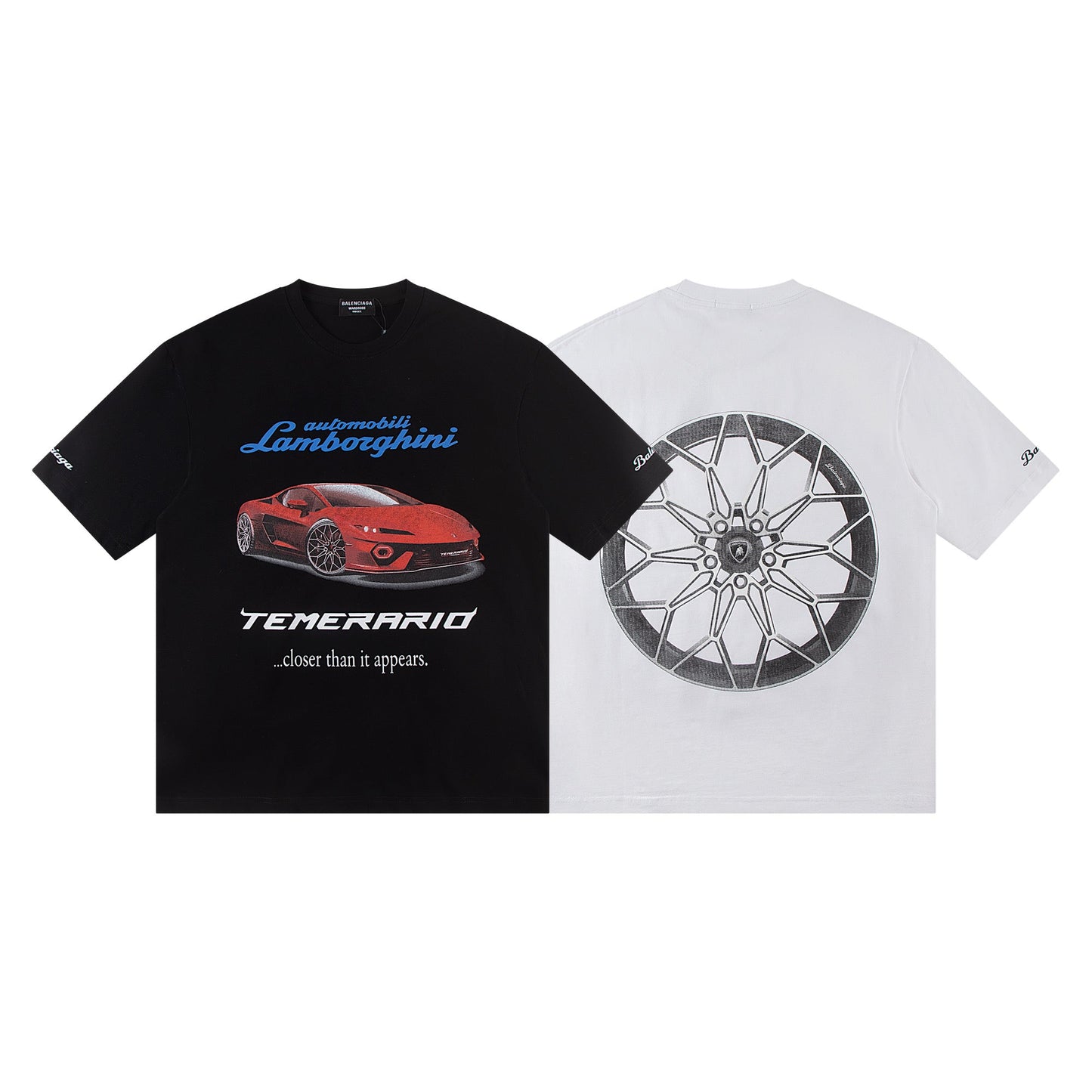 250224 New quality sports car made old washed T-shirts