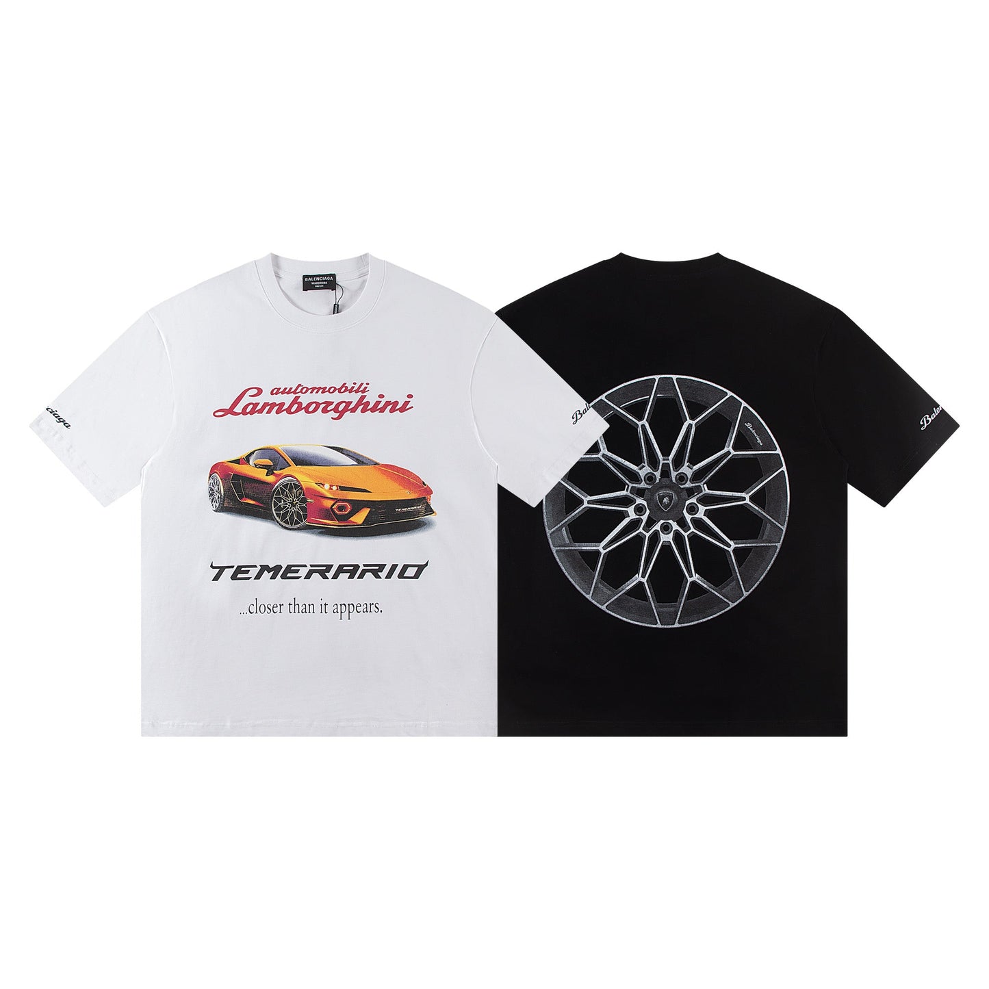 250224 New quality sports car made old washed T-shirts